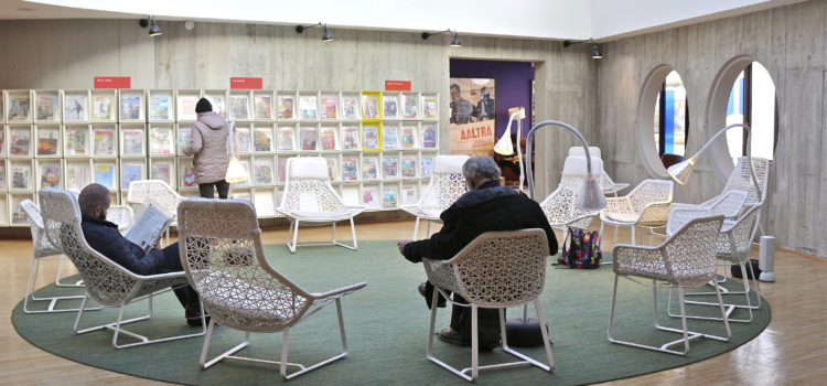 Photo de la Bibliohèque Niemeyer au Havre par aprim