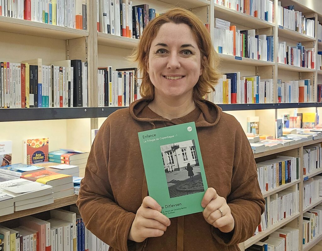 Aude Lemullier de La Compagnie des livres à Vernon.